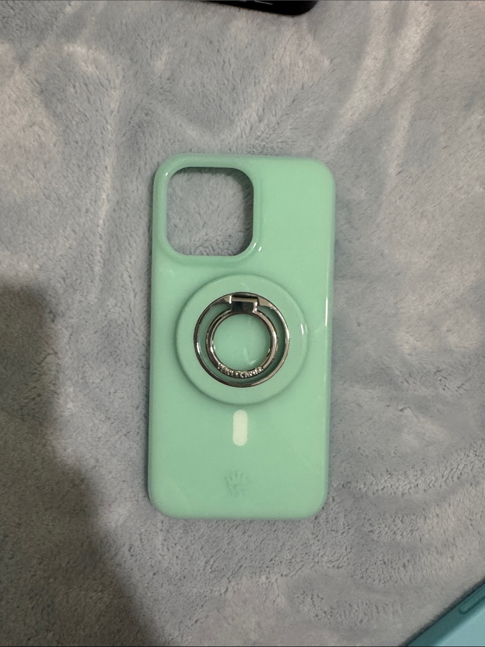 Velvet caviar Mint Green Phone Case with Ring Stand - Compatible Cell Accessory